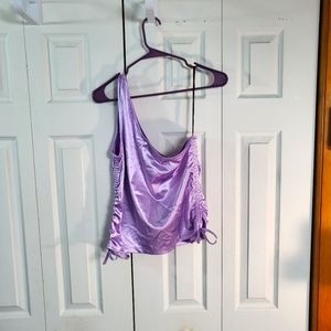 Forever 21 Purple One Sleeved Top